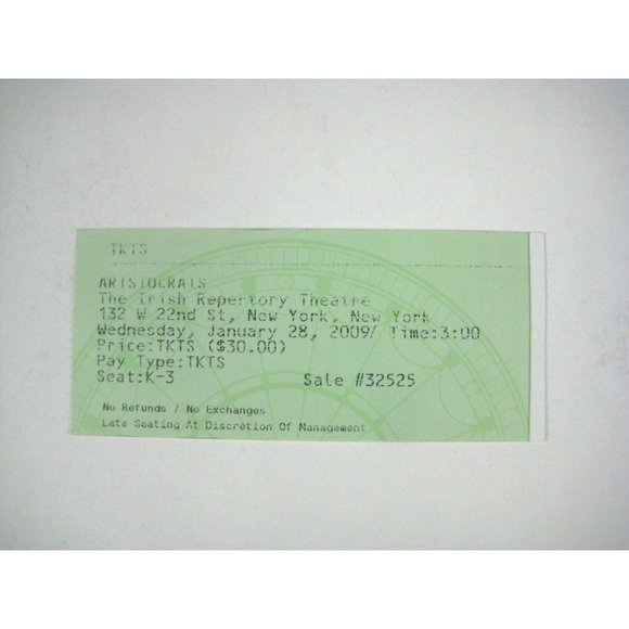 Aristocrats Show Program Irish Repertory Theatre Brian Friel John Keating Odeh - Picture 2 of 11